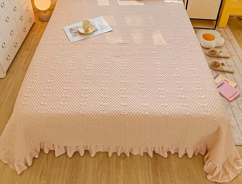 ［鋪床首選］莫代爾床被蓋/不易跑位/櫻花粉