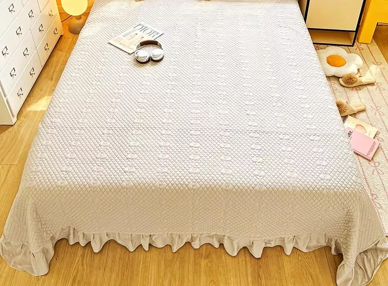 [鋪床首選] 莫代爾床蓋系列/不易跑位/銀灰白