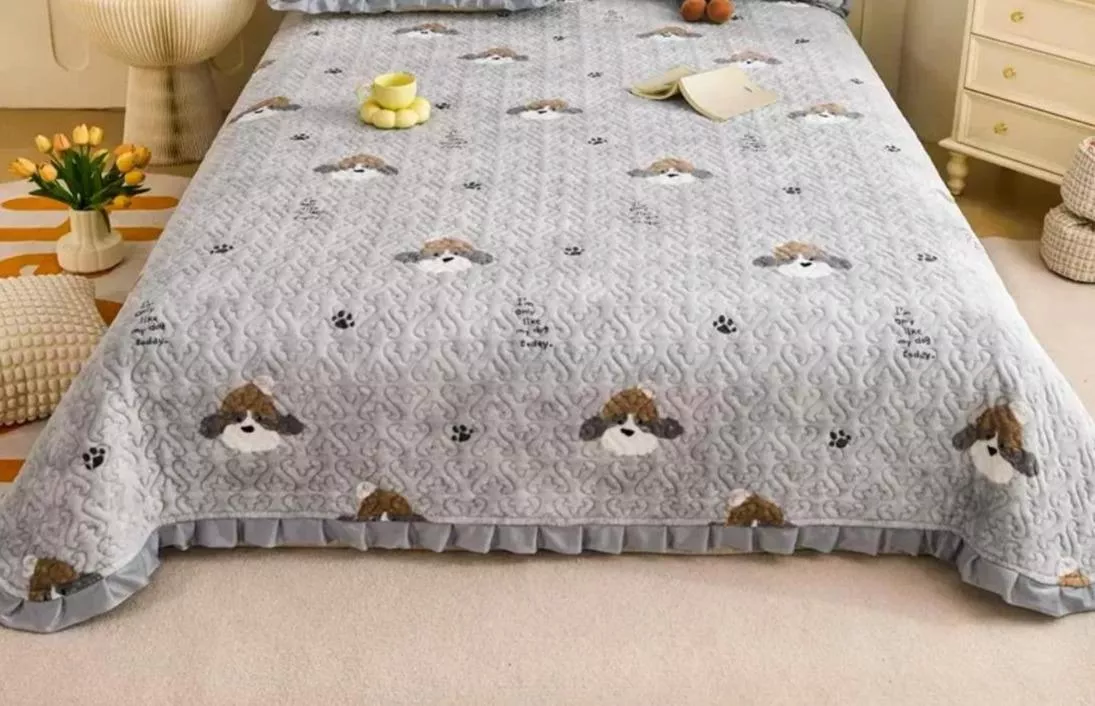 ［冬日保暖首選］不易跑位/雪貂絨床蓋