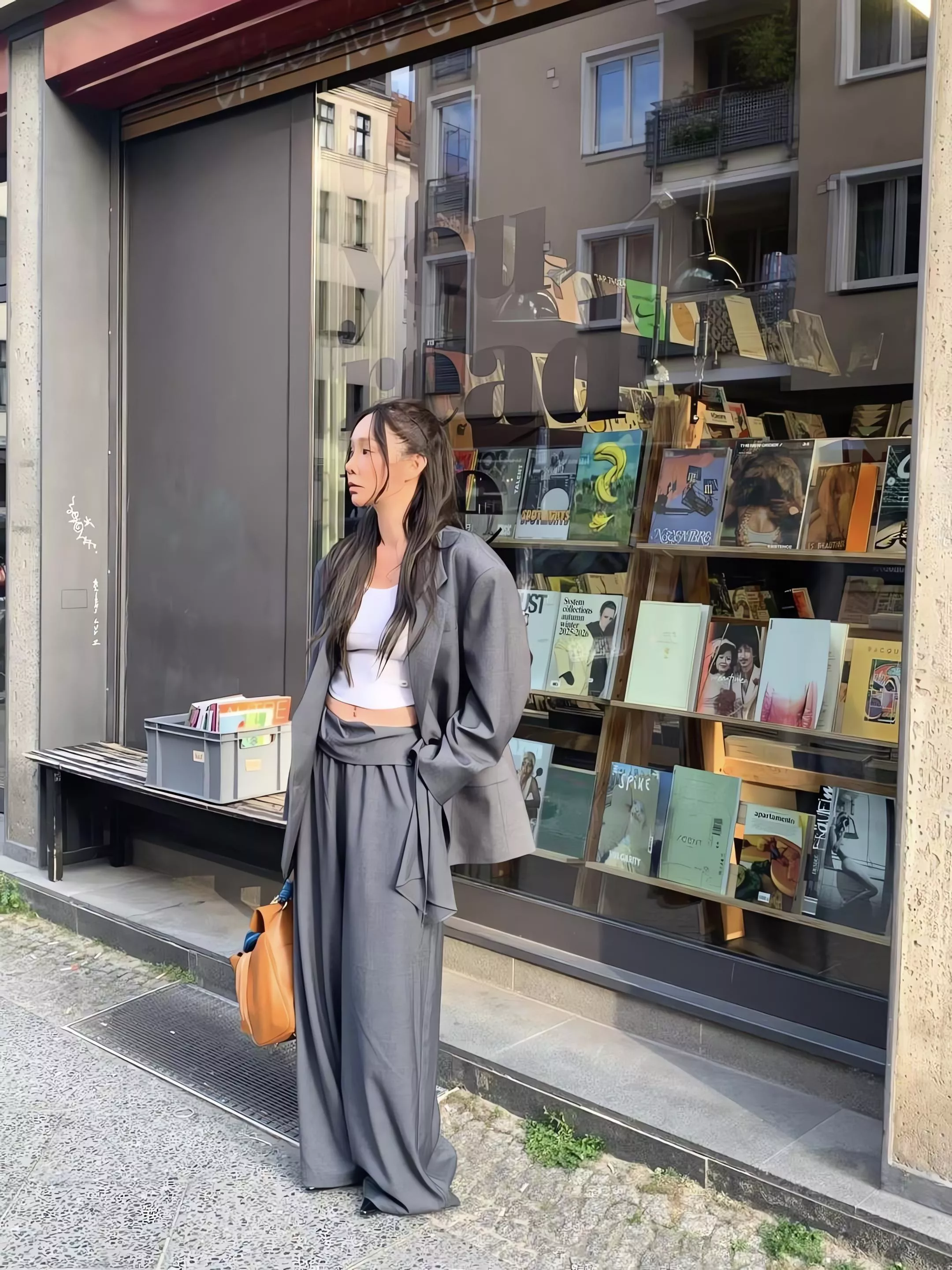 Tom Girl 腰垂墜感西裝長褲 寬褲