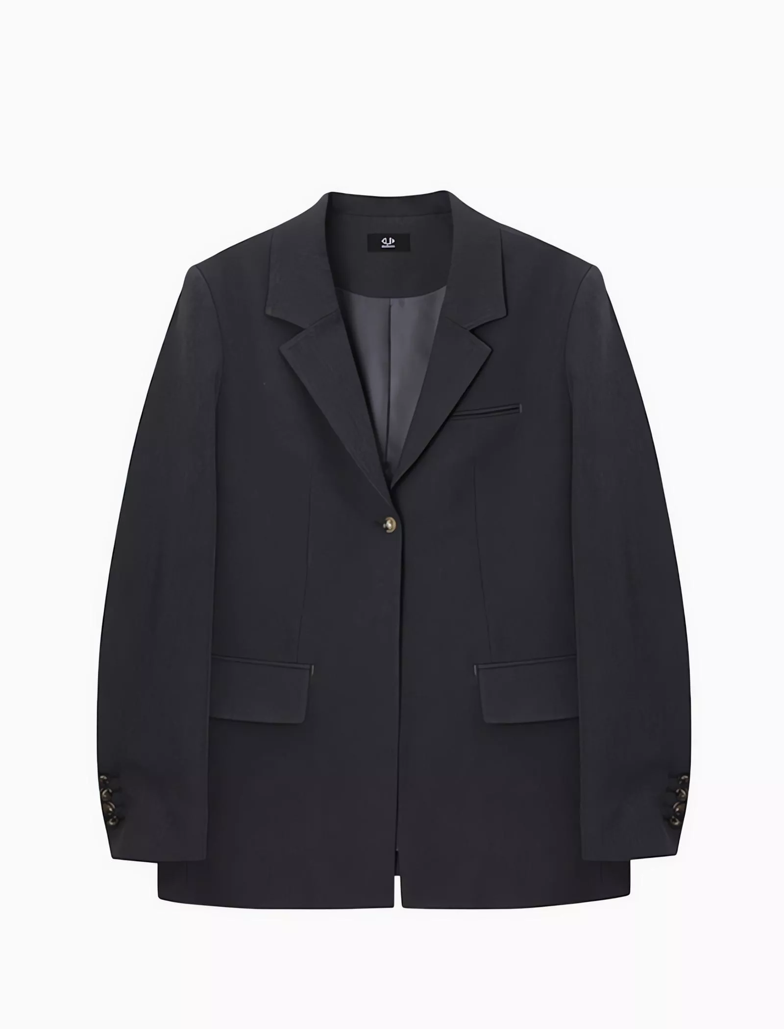 DONTBELATE 灰色百搭西裝外套 單扣西裝外套 帶正式氛圍的百搭休閒 西外套裝