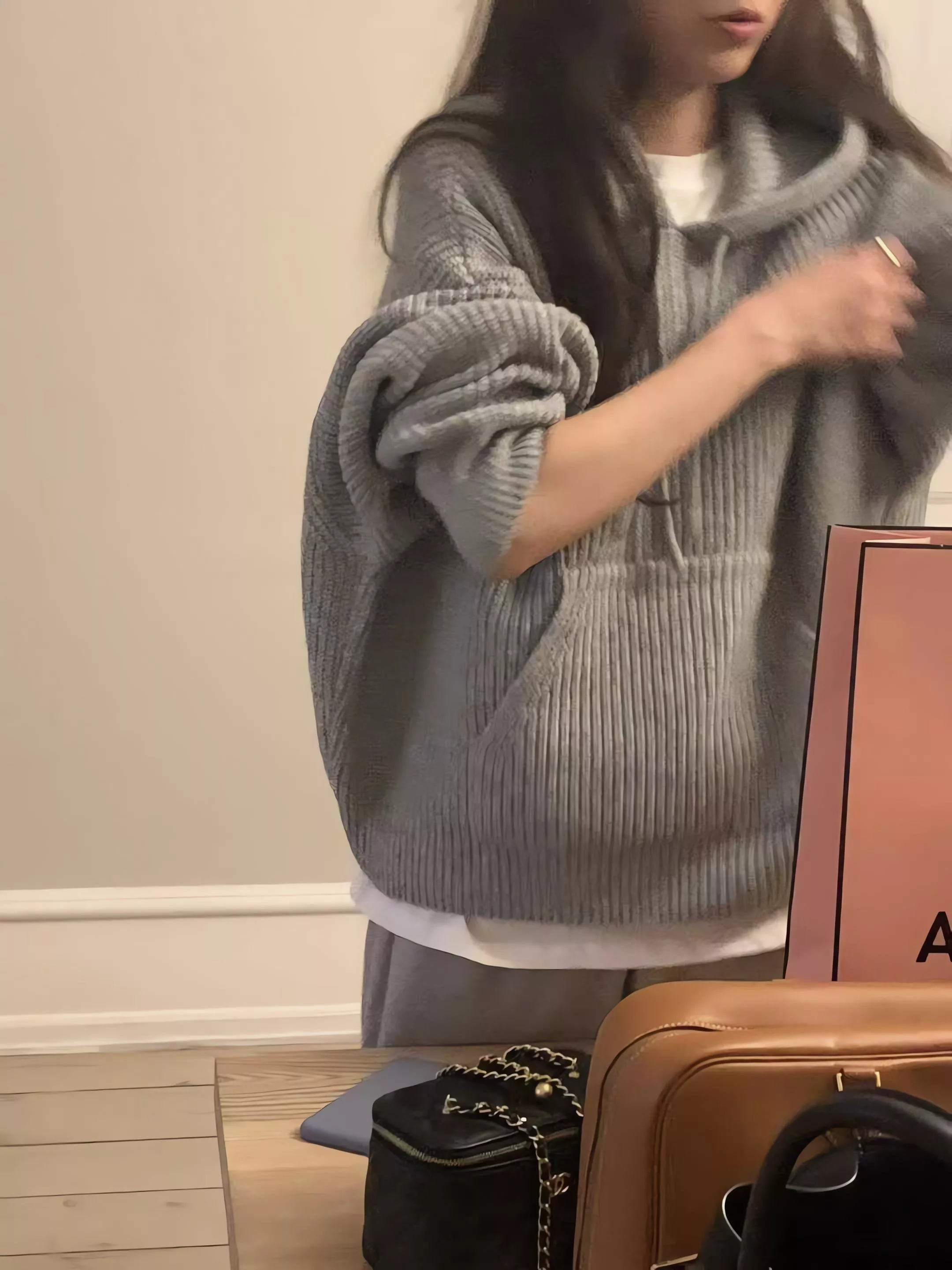 Ounce 連帽羅紋針織上衣