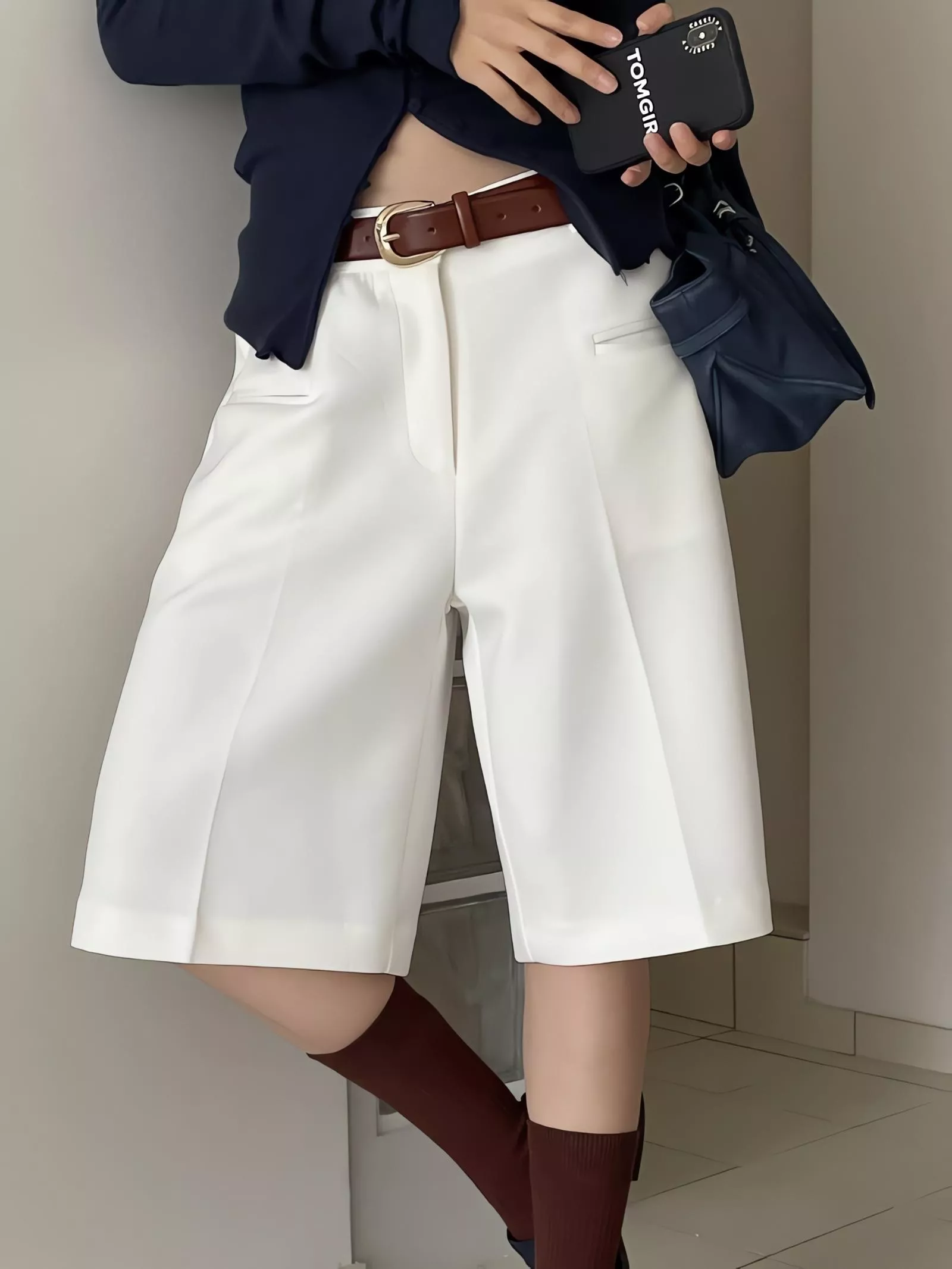 Tom Girl 極簡剪裁西裝五分褲