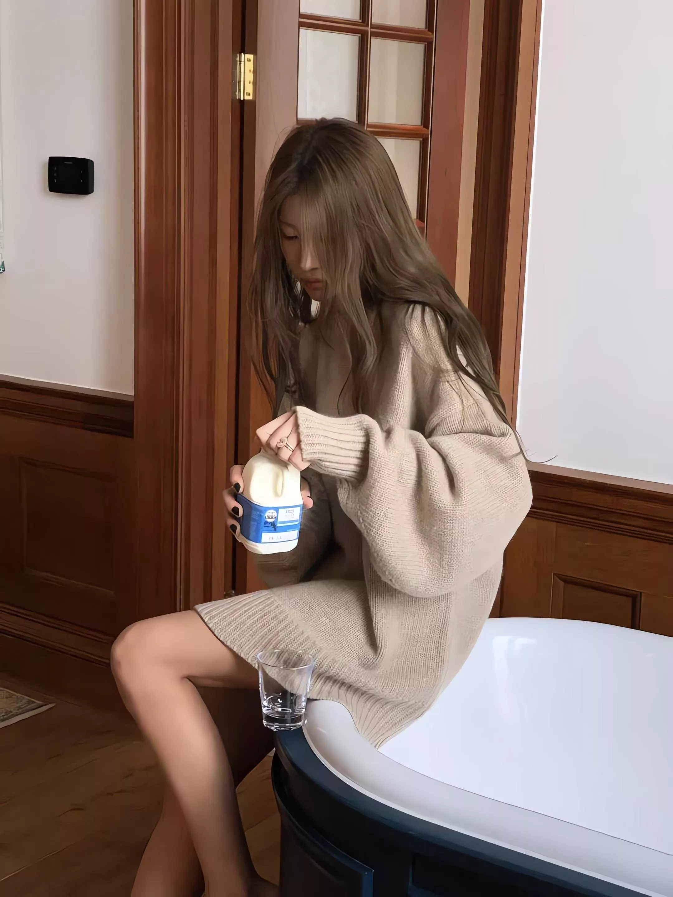 Outfit The Row風 羊毛針織衫 羊絨針織衫