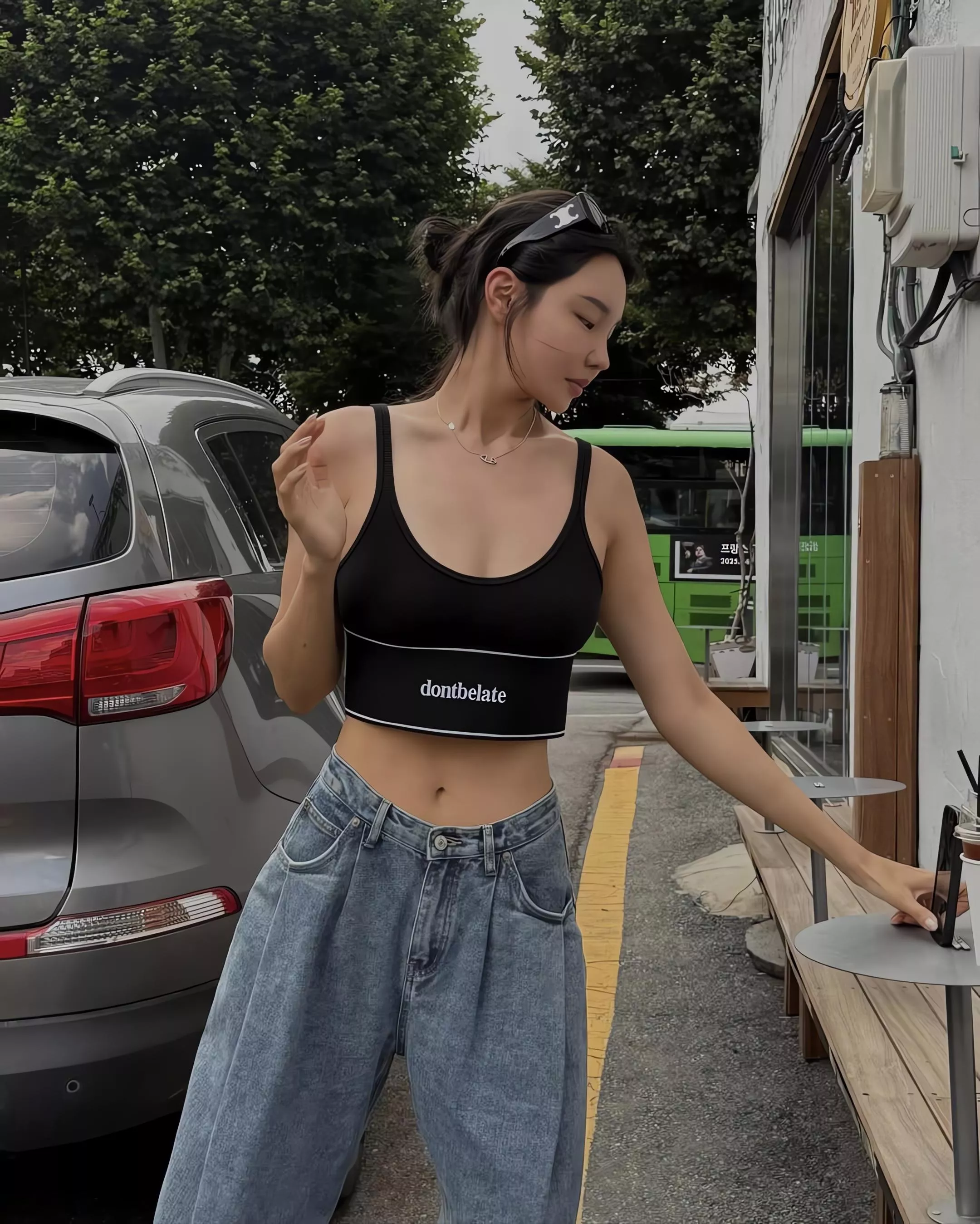 DONTBELATE 無胸墊短版運動背心