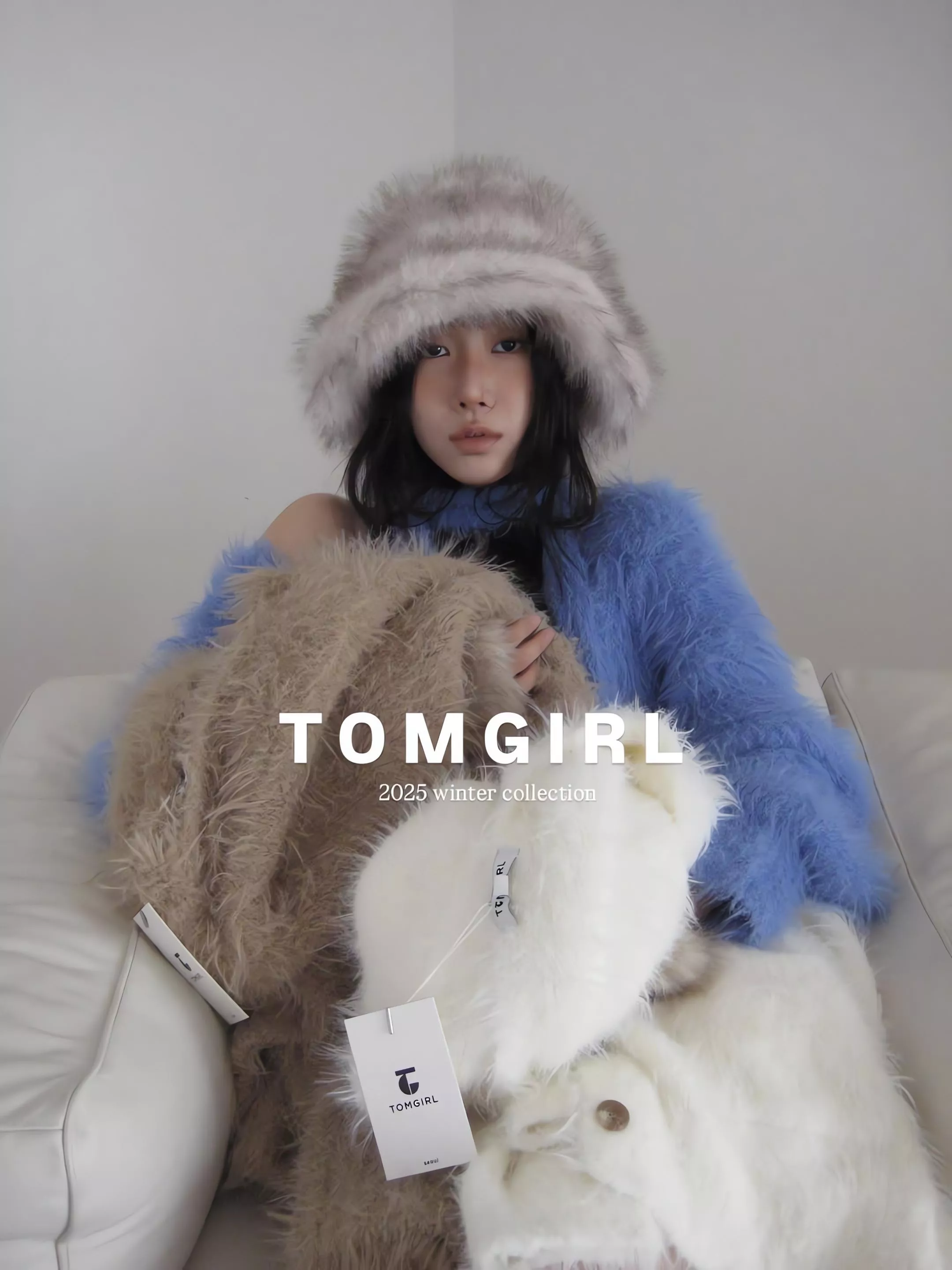 Tom Girl 毛茸茸的柔軟 針織開衫 針織外套