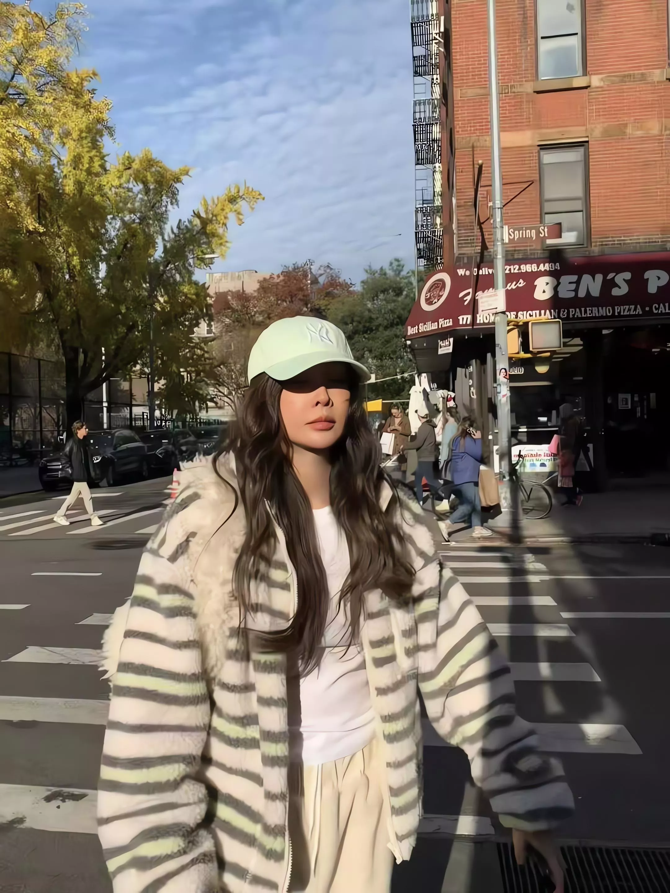 Tom Girl 雙面搖粒絨條紋極暖外套