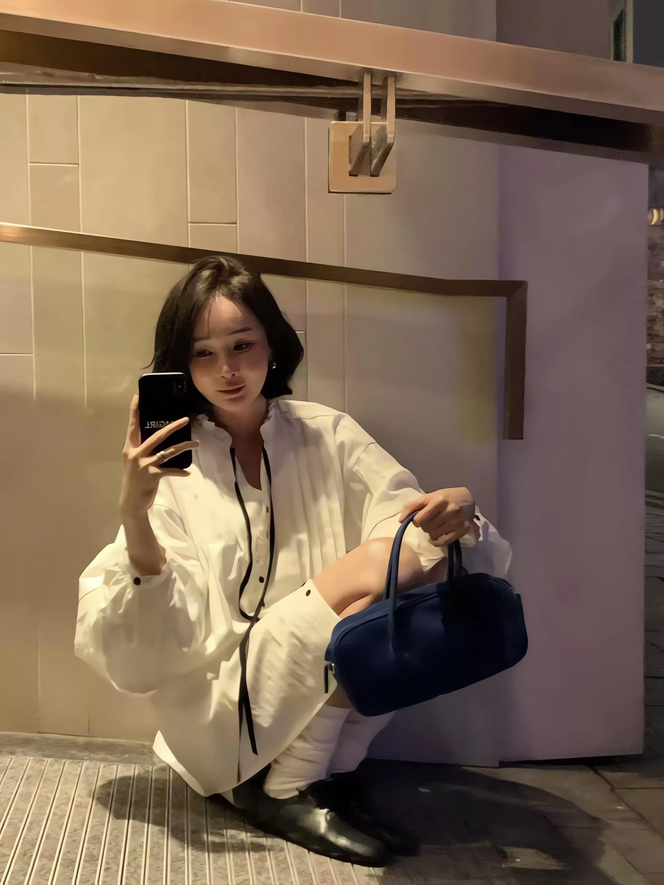 TomGirl 法式立領風琴摺綁帶襯衫 復古層次壓褶束口燈籠褲