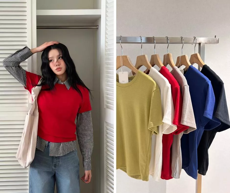 LAIVE 柔軟Q彈圓領短袖T 圓弧剪裁修身