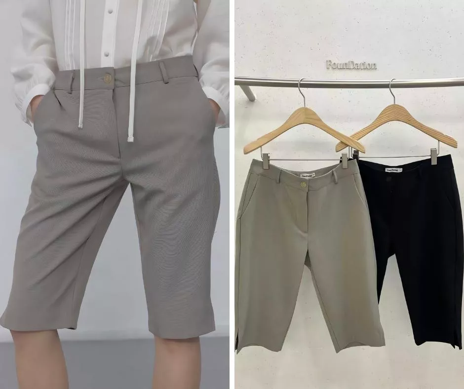 Foundation 職人系 簡約百搭五分西裝短褲
