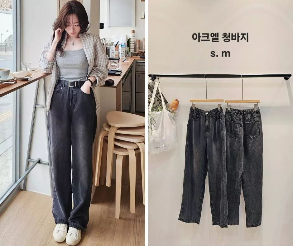 copiner 100%萊爾賽天絲鬆緊腰牛仔褲