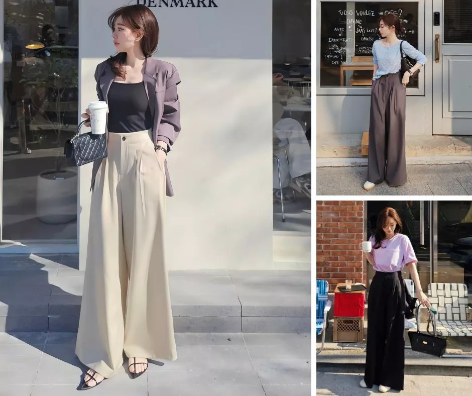 copiner 職人感西裝系列 逆天長腿擔當 鬆緊腰西裝寬褲