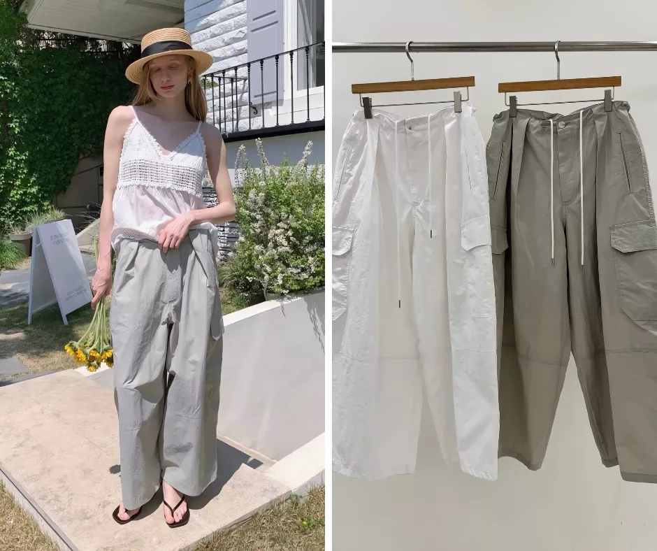 Repeller 鬆緊腰抽繩工裝長褲
