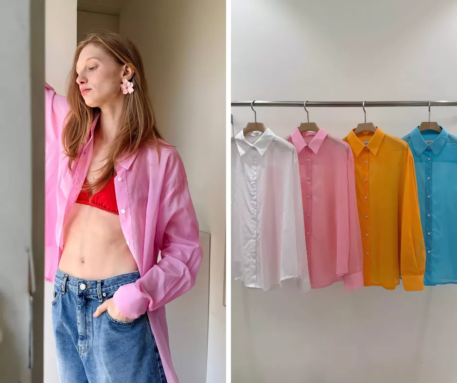 Repeller 夏日多巴胺棉長袖襯衫