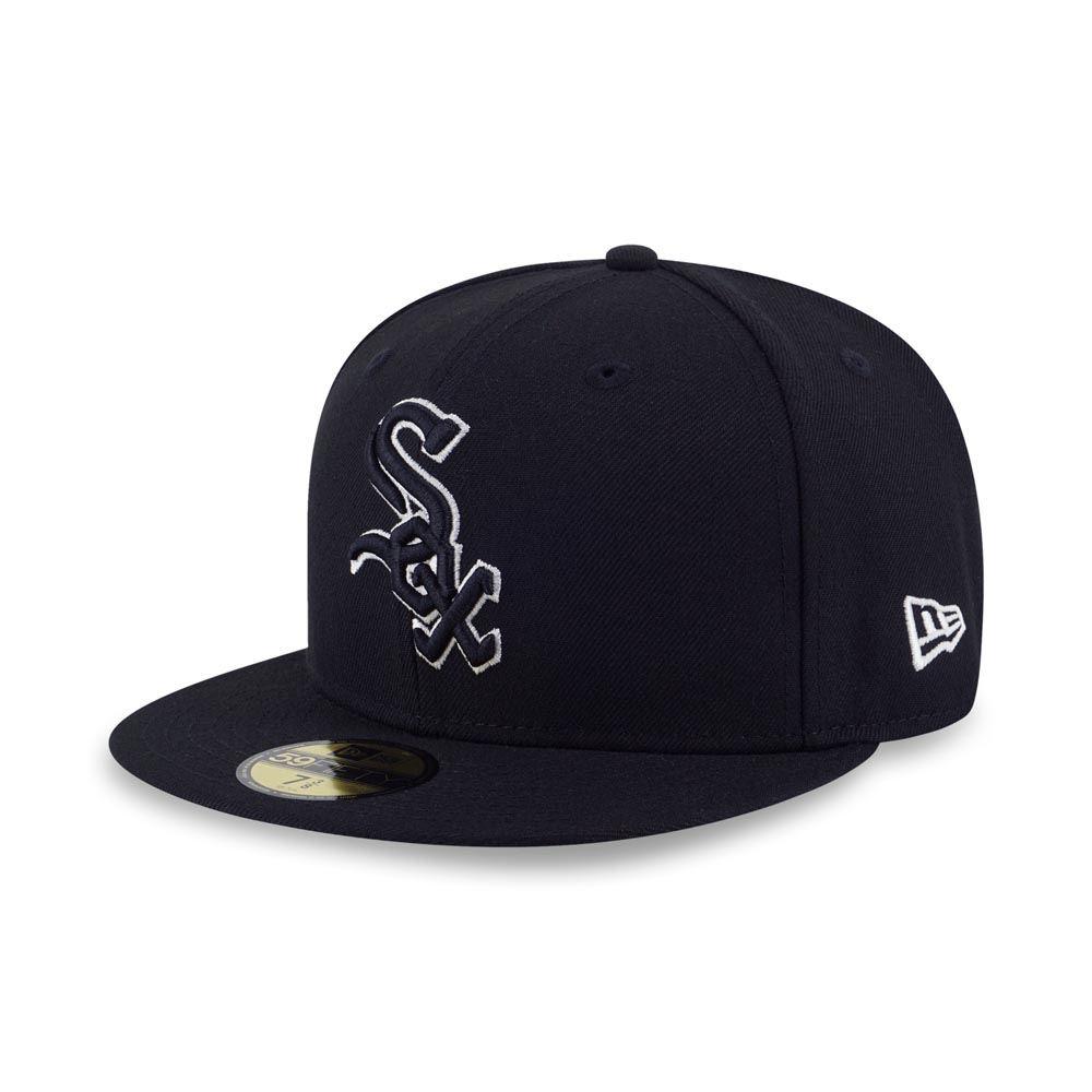 NEW ERA 男女 59FIFTY 澳版OUTLINE 芝加哥白襪 黑 NE60494564