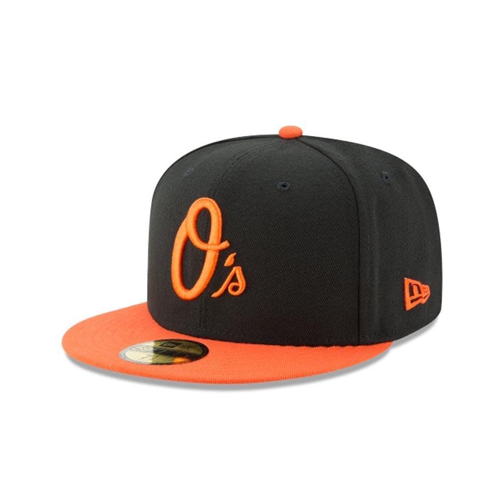 NEW ERA 男女 59FIFTY MLB 球員帽 巴爾的摩金鶯 黑/橘 NE70360918