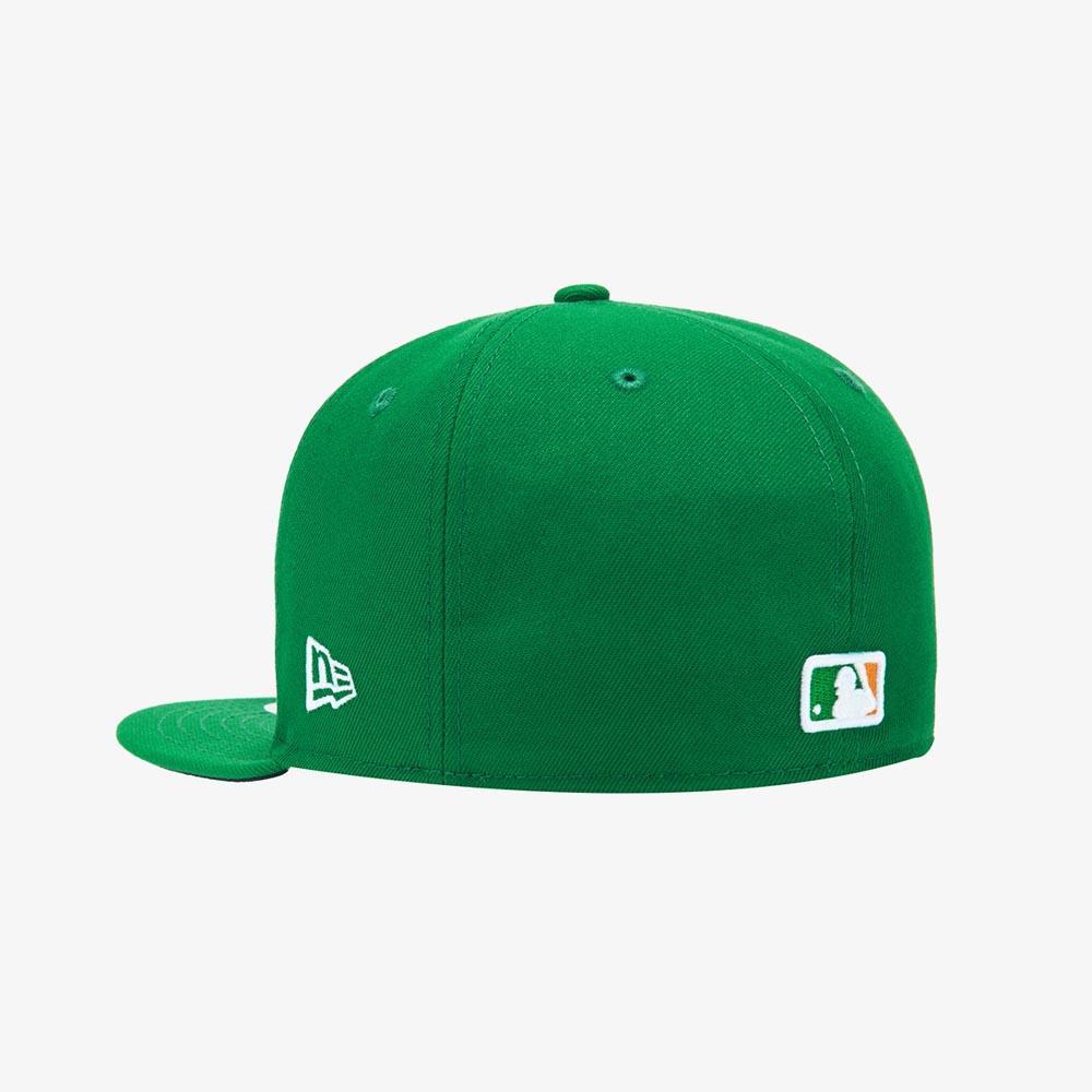 NEW ERA 男女 59FIFTY MLB 球員帽 運動家 綠 NE70376388