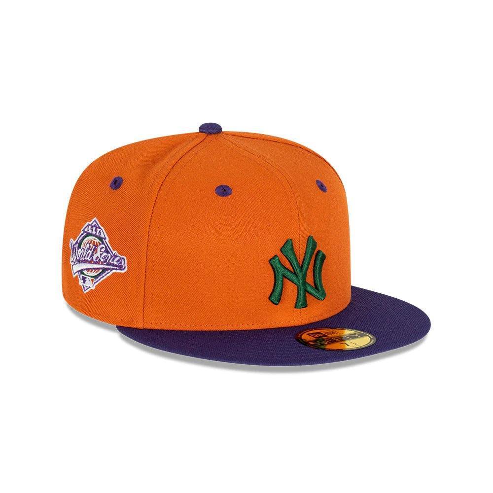 NEW ERA 男女 59FIFTY 澳版YANKEES SEASONAL 紐約洋基 暗橘/紫 NE60416034