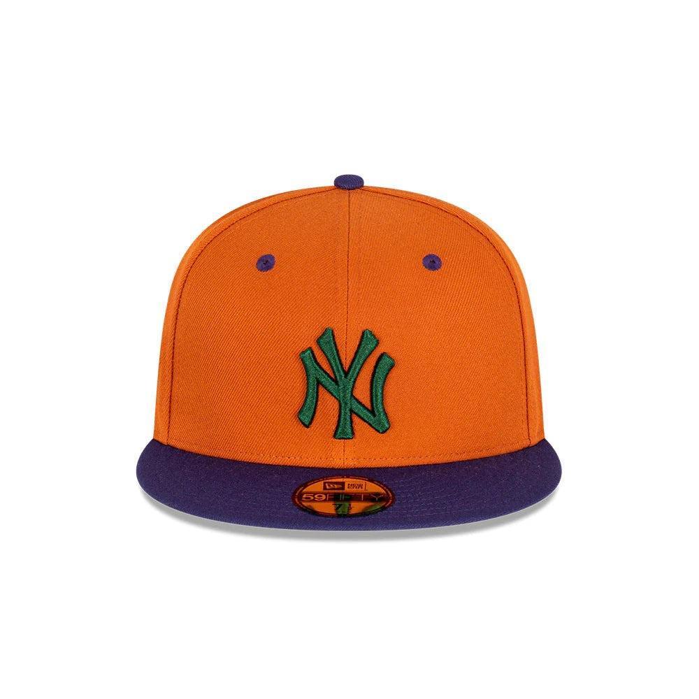 NEW ERA 男女 59FIFTY 澳版YANKEES SEASONAL 紐約洋基 暗橘/紫 NE60416034