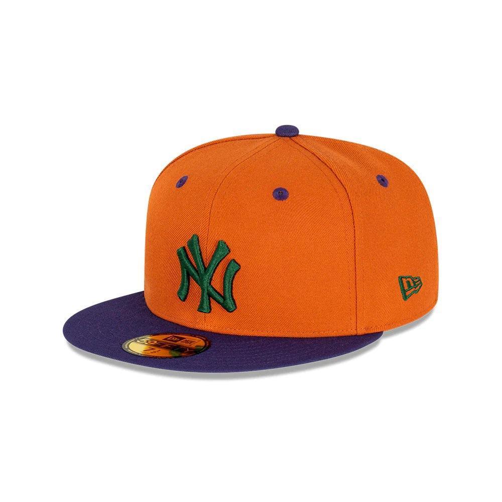 NEW ERA 男女 59FIFTY 澳版YANKEES SEASONAL 紐約洋基 暗橘/紫 NE60416034