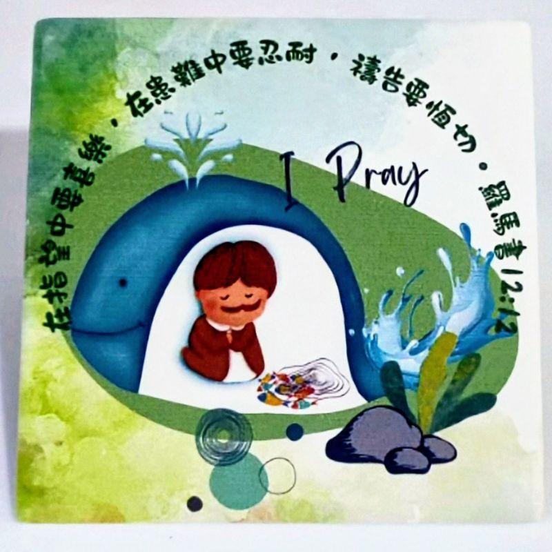 ✝️文創商品 / 鶯歌製造  / 十架恩語 防水杯墊 / 陶瓷杯墊 /