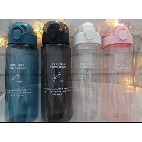 ✝️彈跳透明水壺 | 780ml  |  飲料環保杯 | 經文水瓶