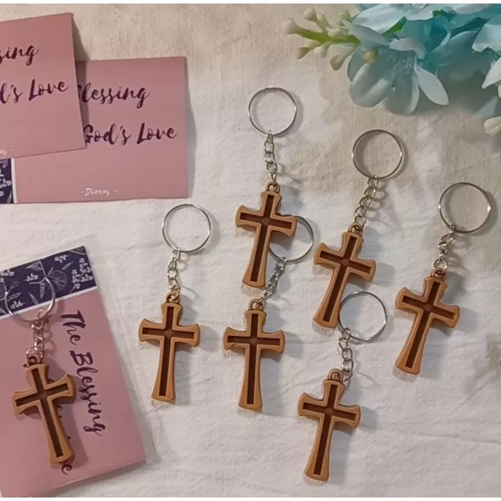 ✝️十字架吊飾鑰匙圈(鐵圈款) 買十送一 /銷售第一名