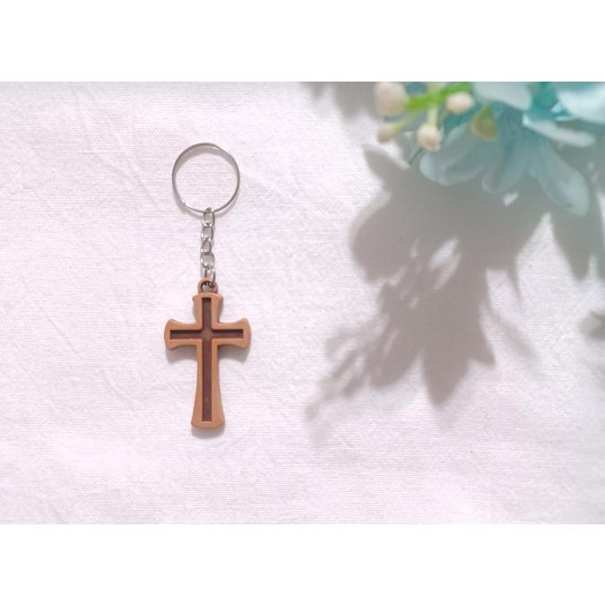 ✝️十字架吊飾鑰匙圈(鐵圈款) 買十送一 /銷售第一名