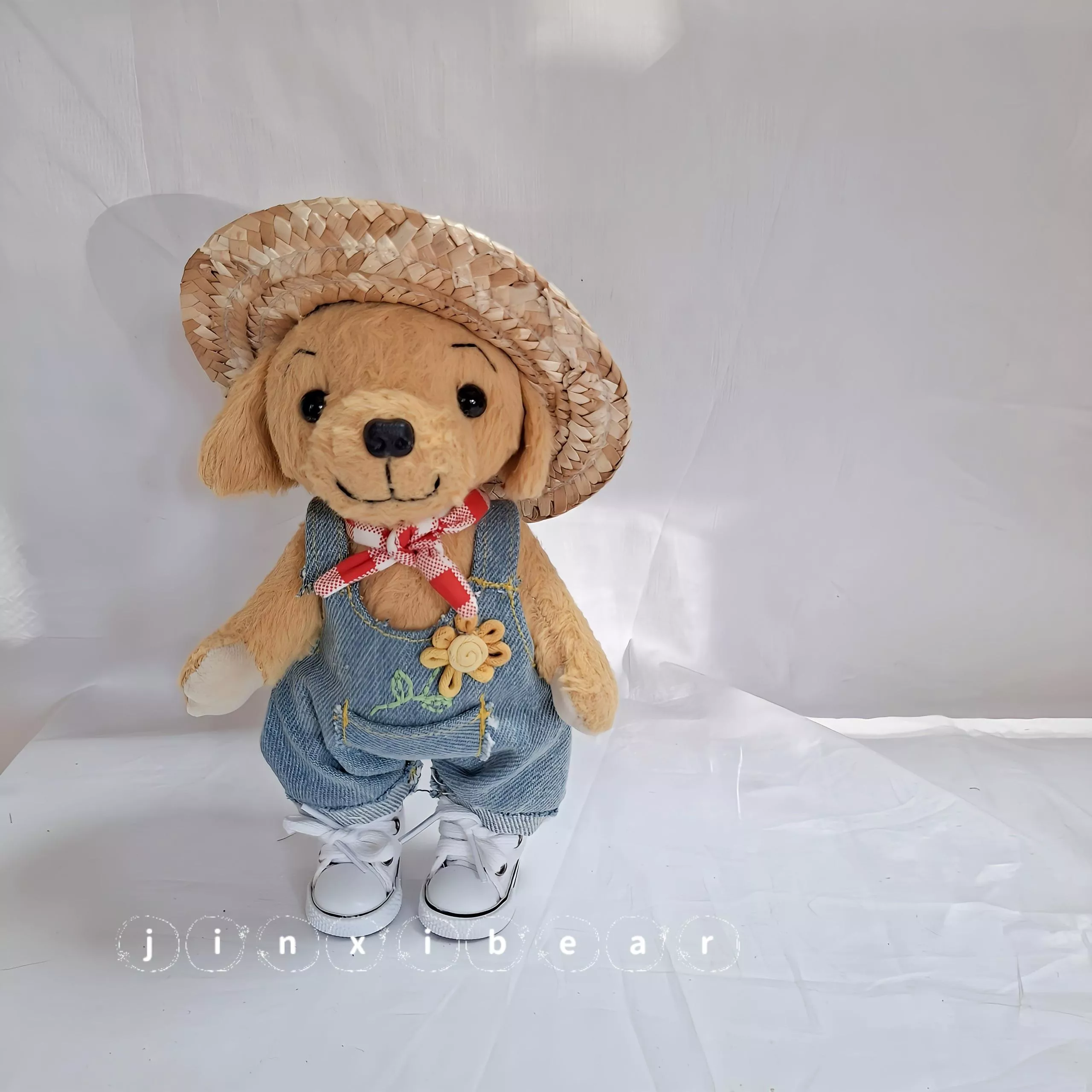 金席手作jinxibear-陽光草帽小狗