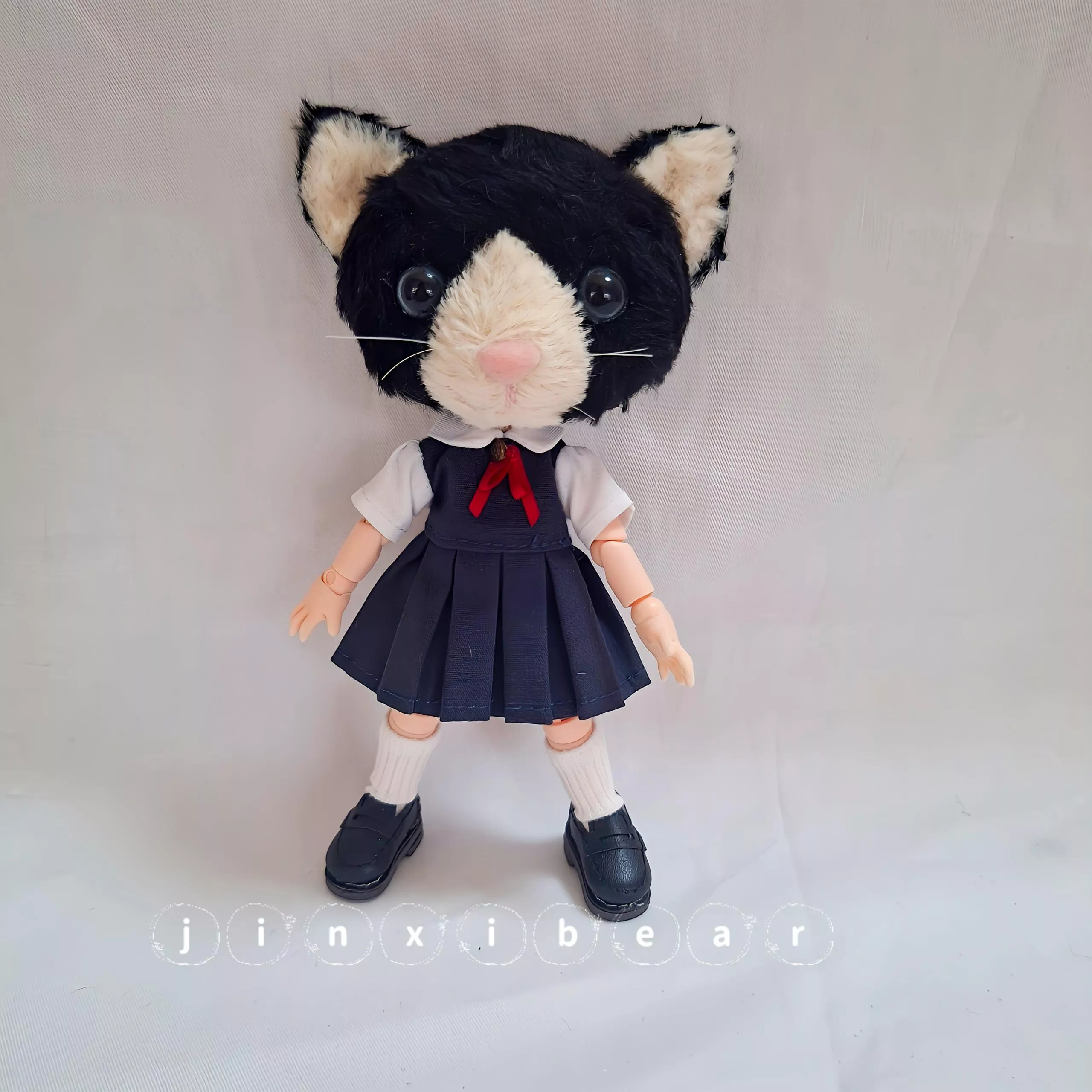 金席手作jinxibear-青墨上學黑貓