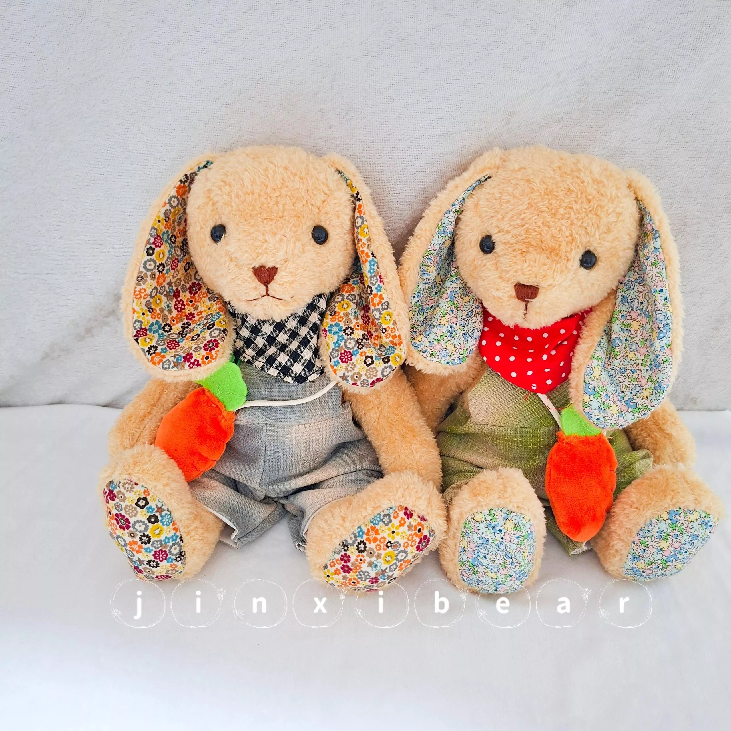 金席手作jinxibear-經典絨蘿蔔毛兔