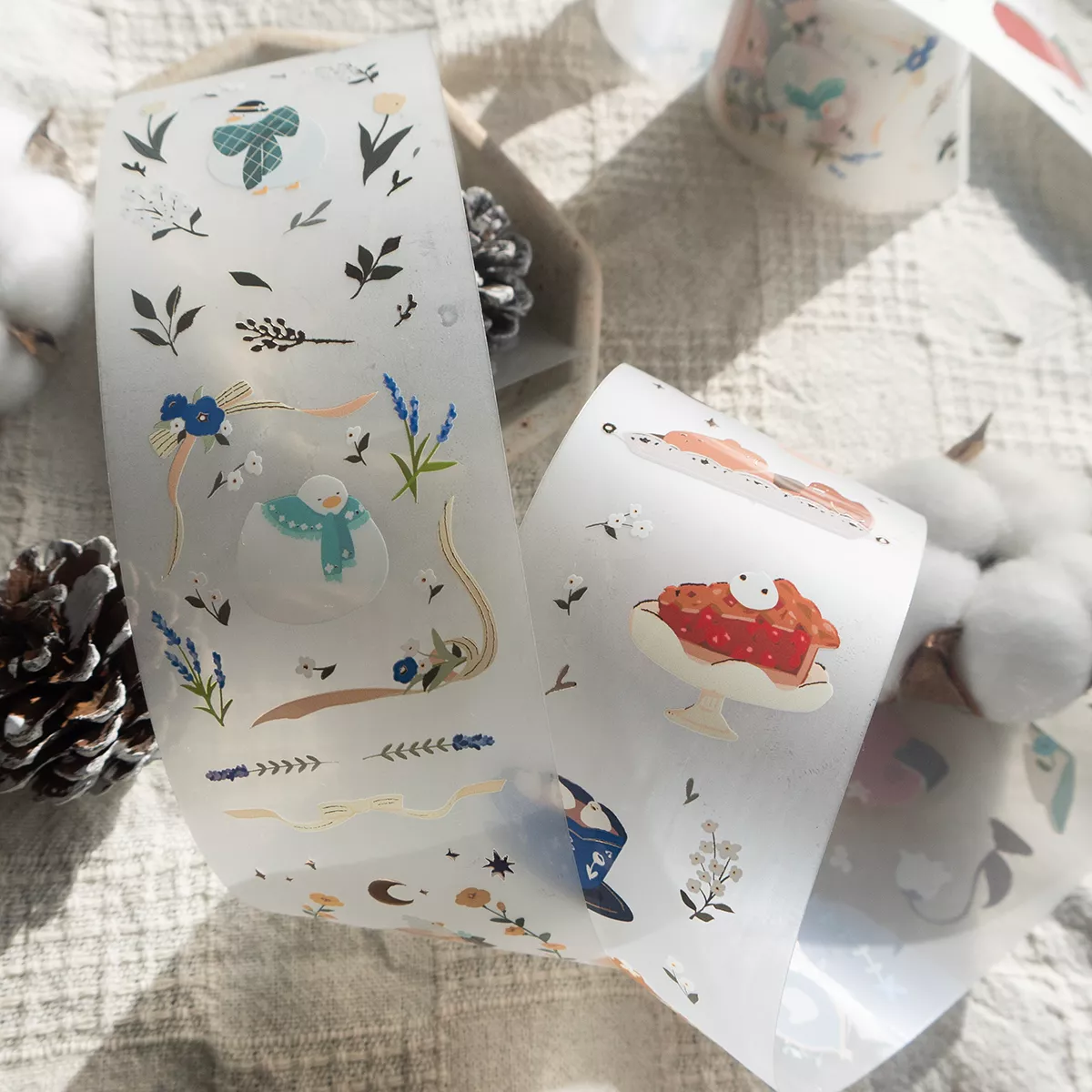 December Whisper 霧面玫瑰金PET膠帶