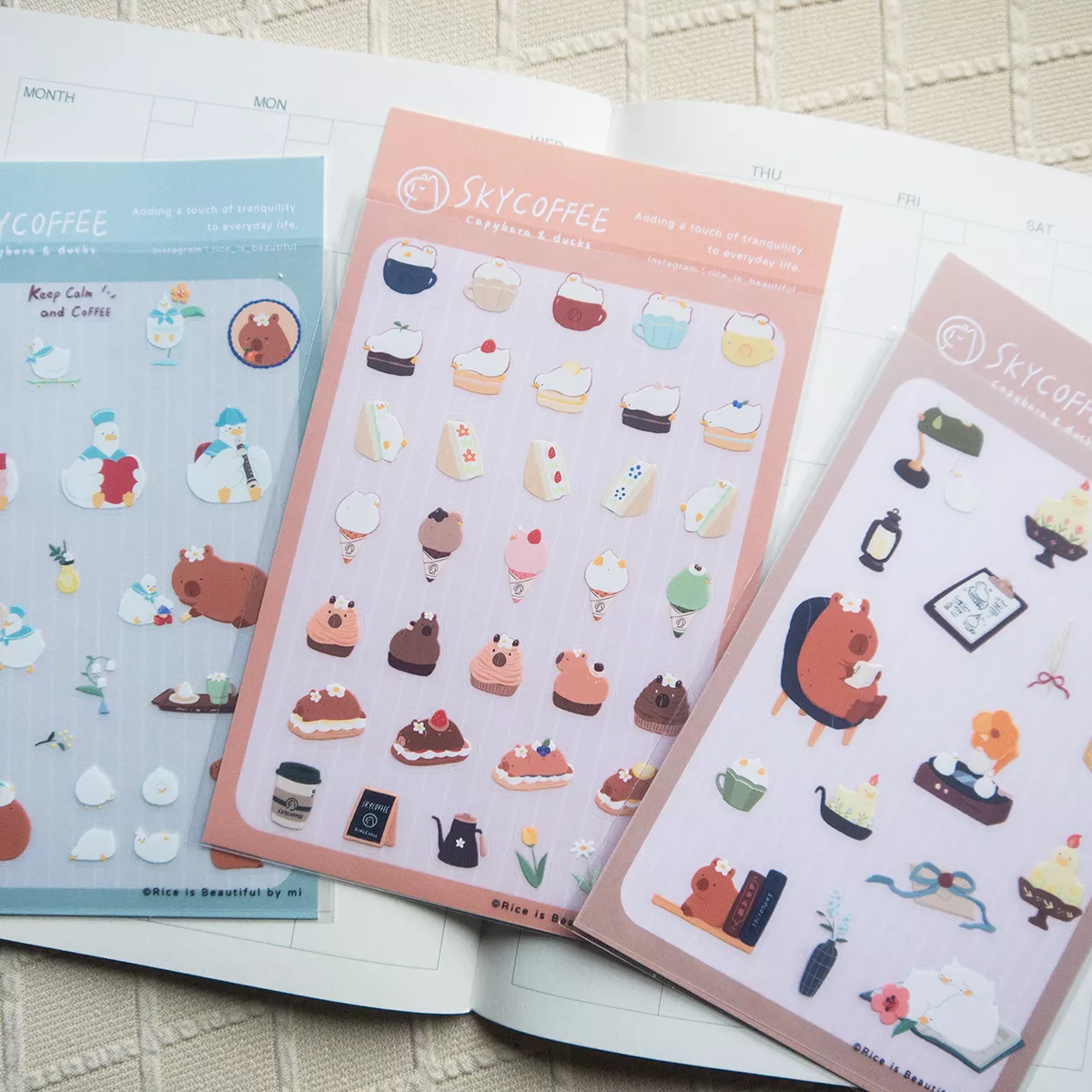 透明白墨割型貼紙