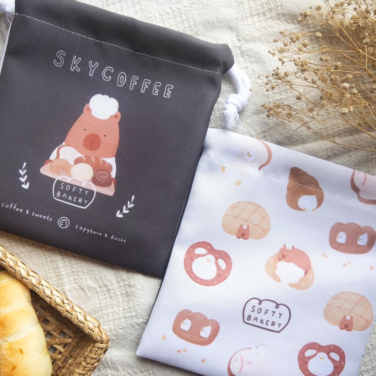 SOFTY BAKERY 防水束口袋