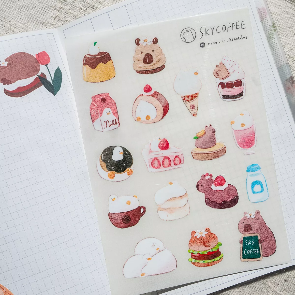 常態菜單 轉印貼紙 2入一組