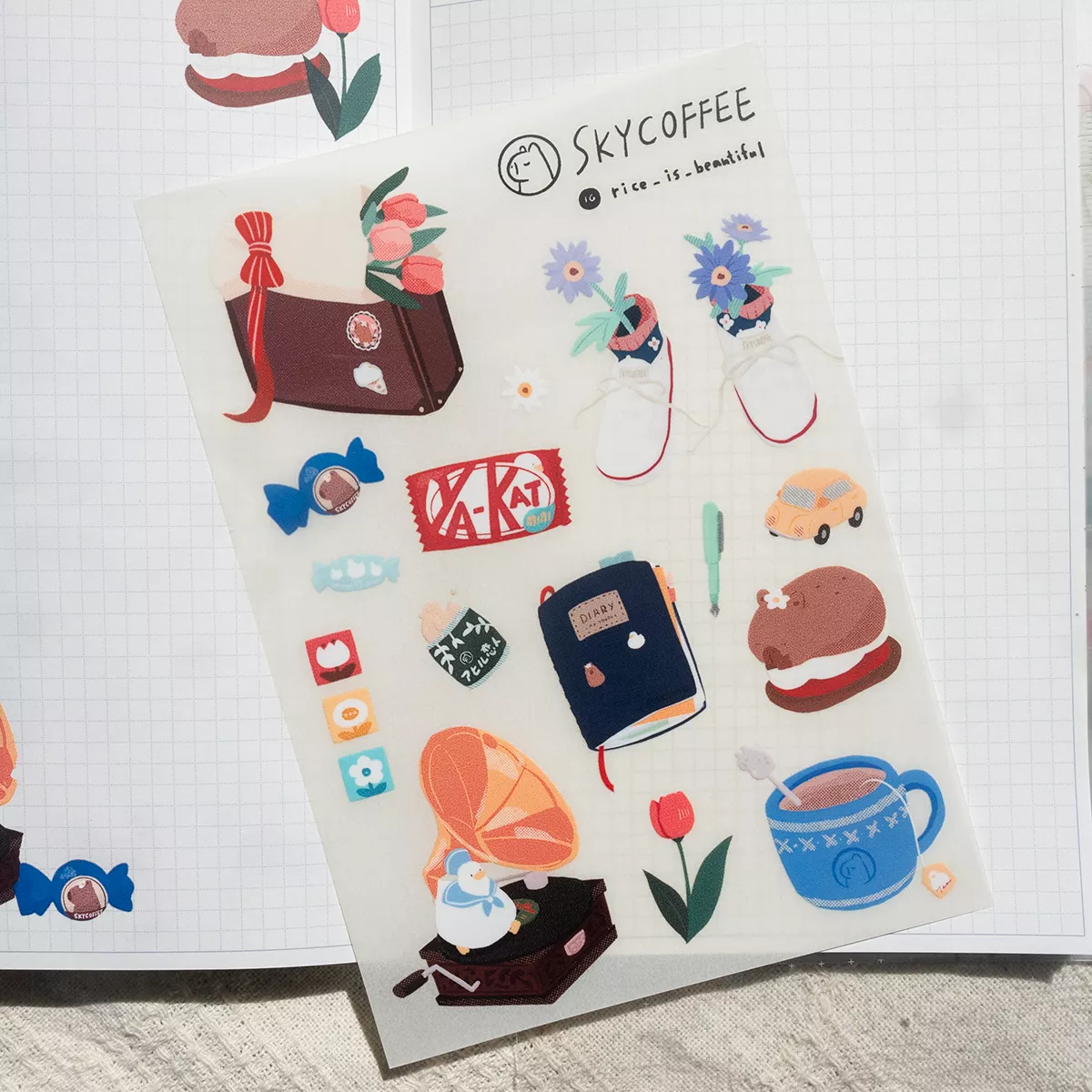 回憶原聲帶 轉印貼紙 2入一組