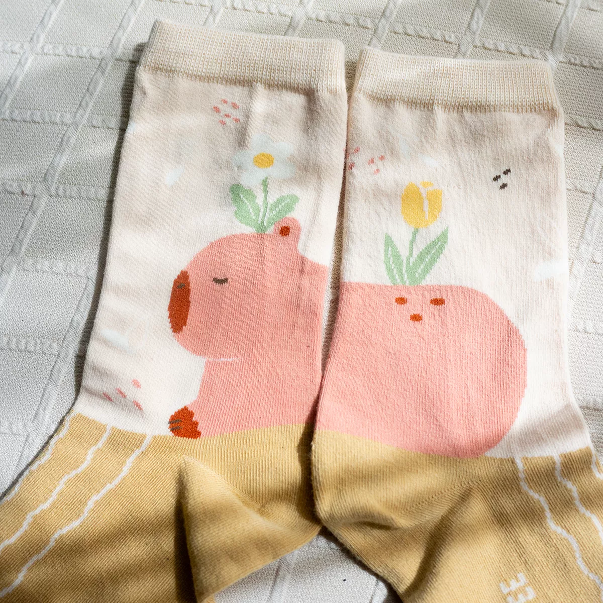 晨日工作室 x SOUNDSGOOD聯名提花襪 晨間花陽