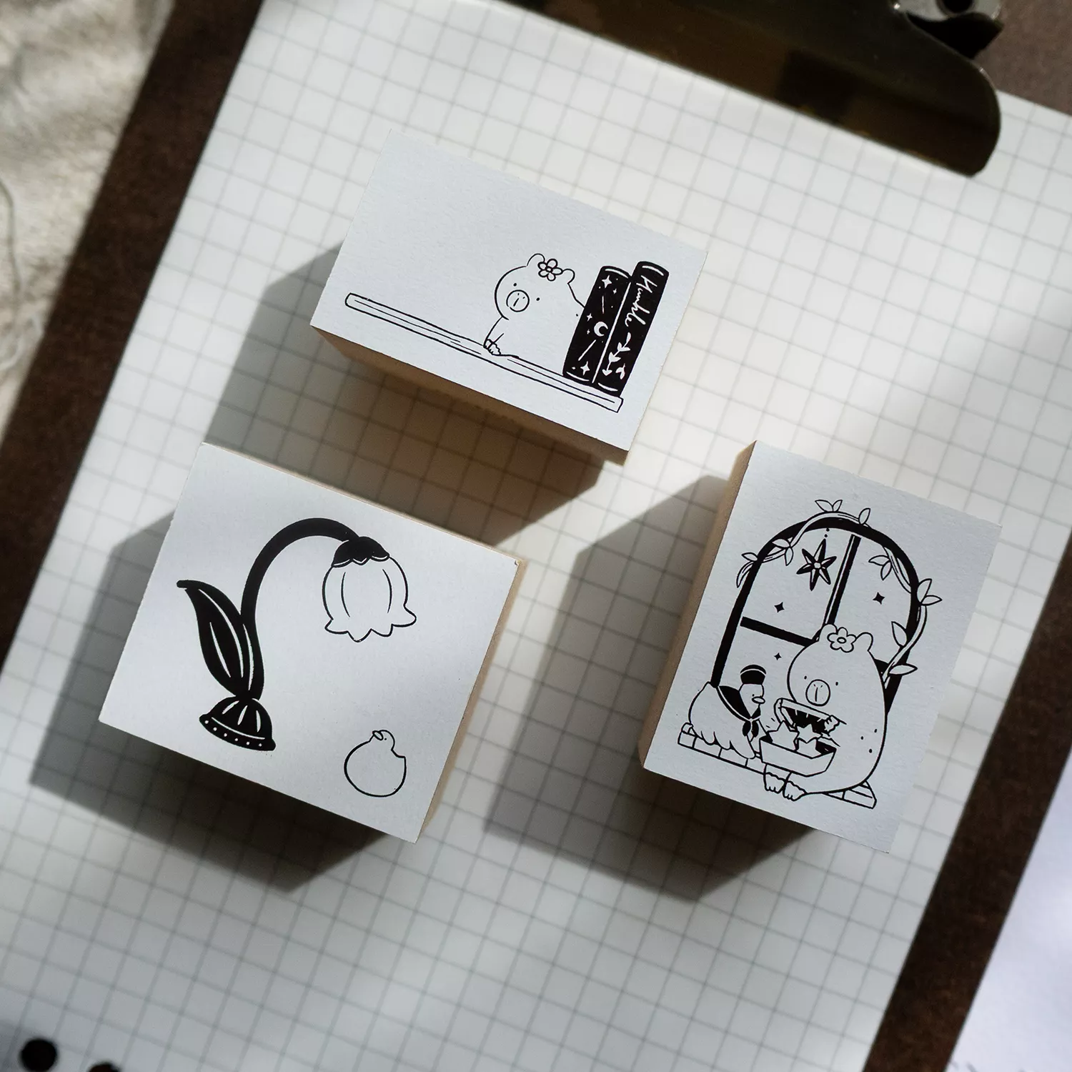 Memory Box 白皮壓縮木印章