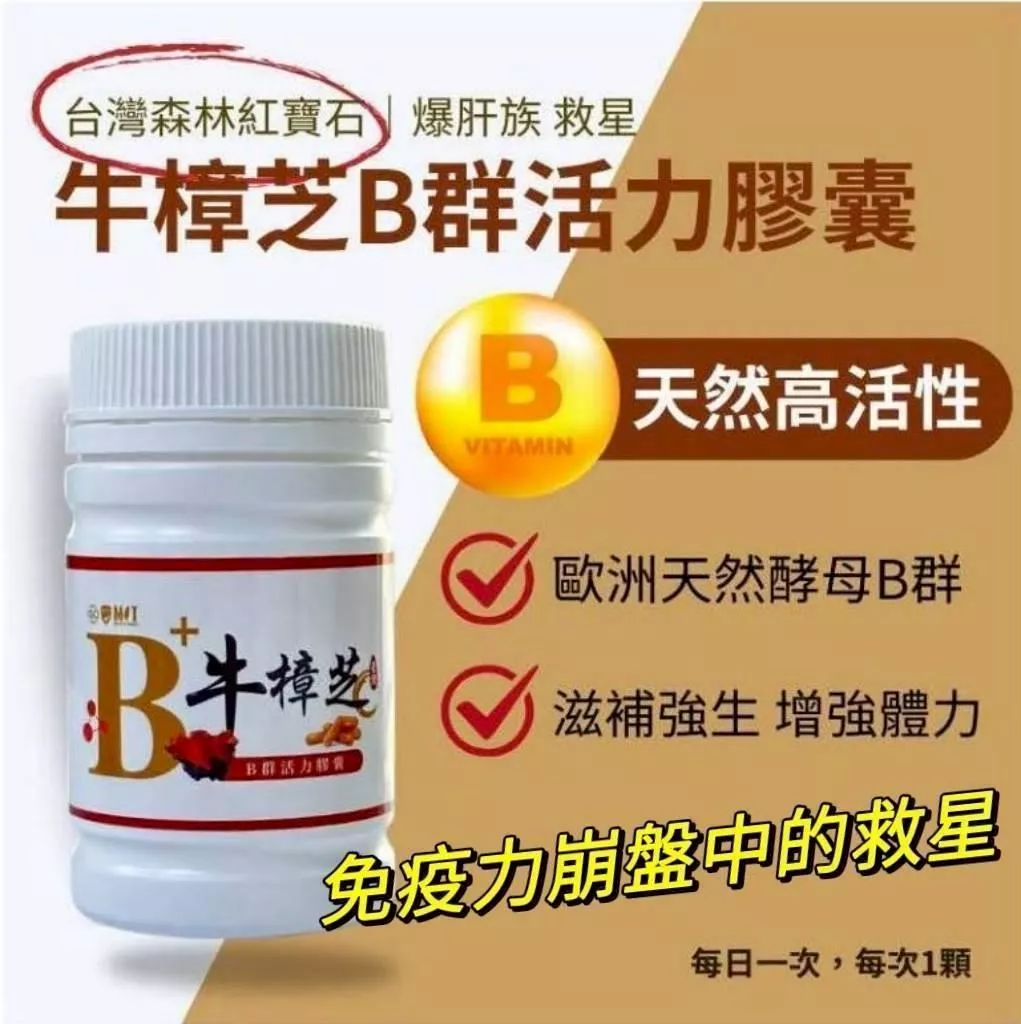 牛樟芝+天然B群膠囊