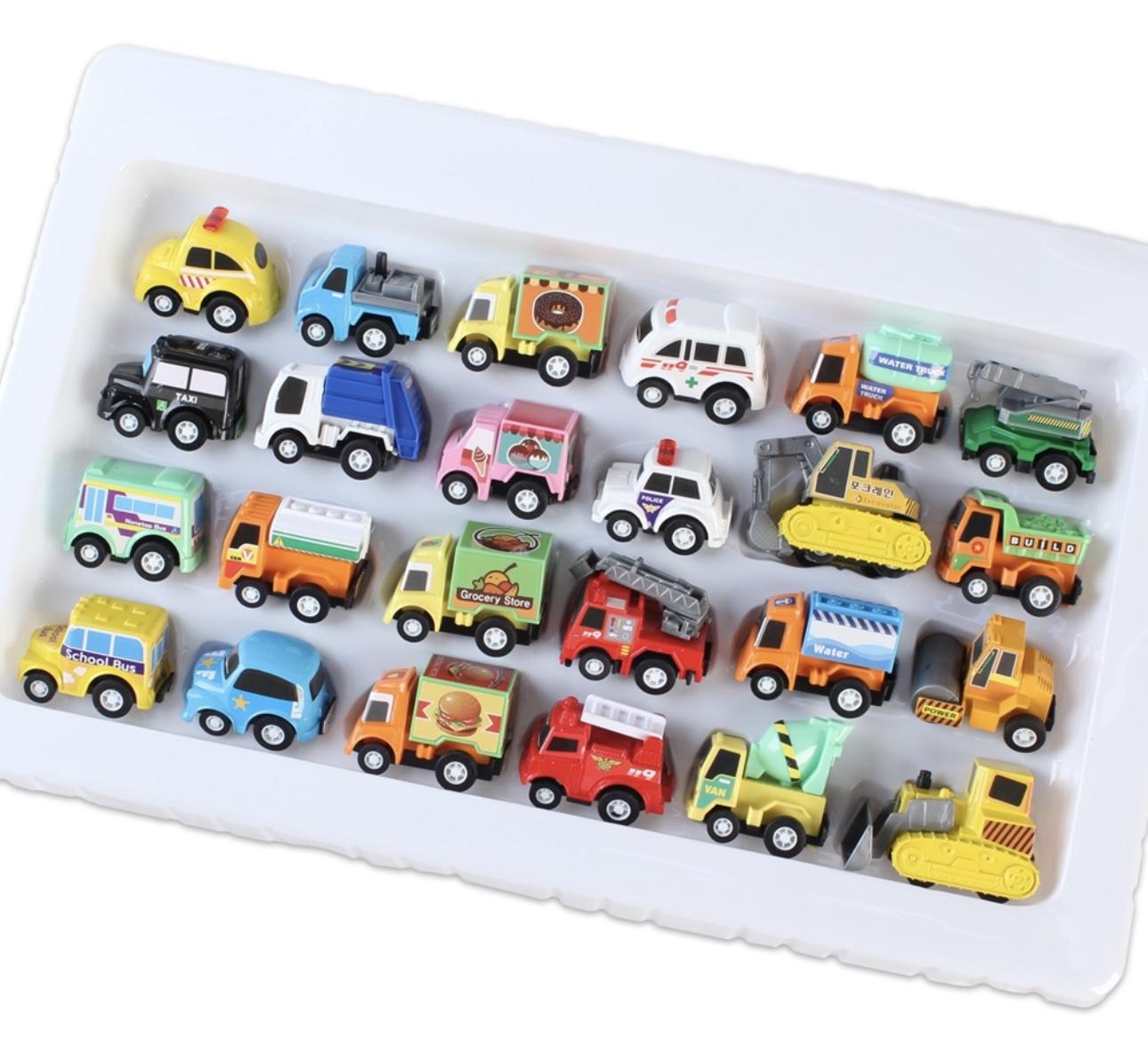 YOOWON 迷你汽車玩具組 24入