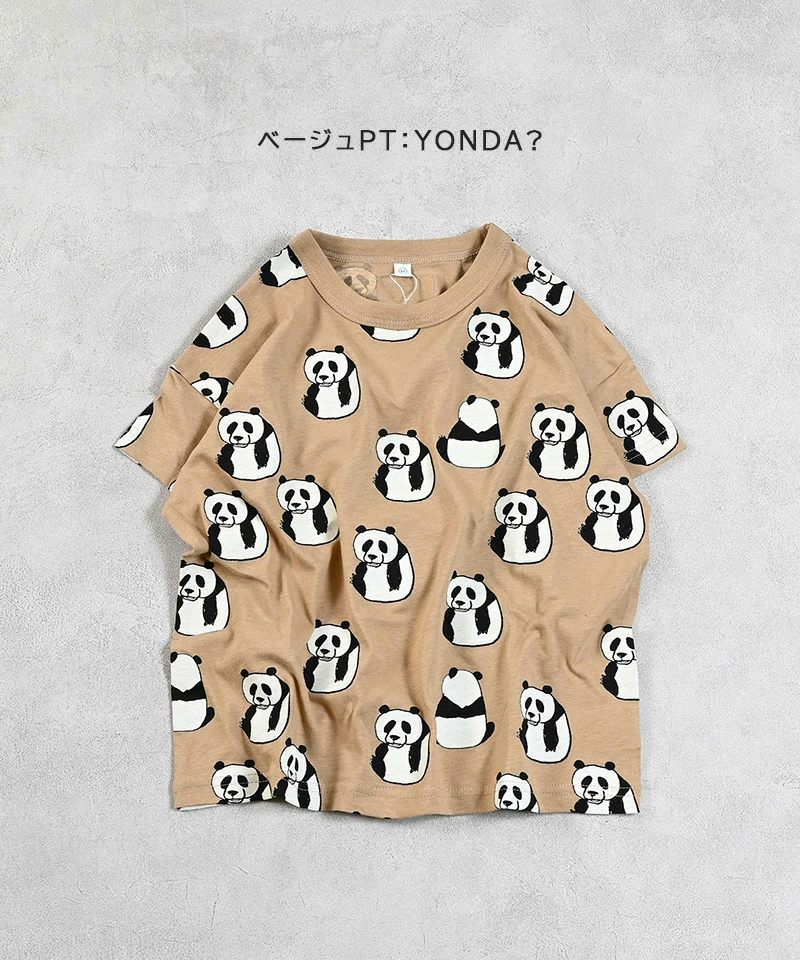 日本半袖Tシャツ/ 熊貓