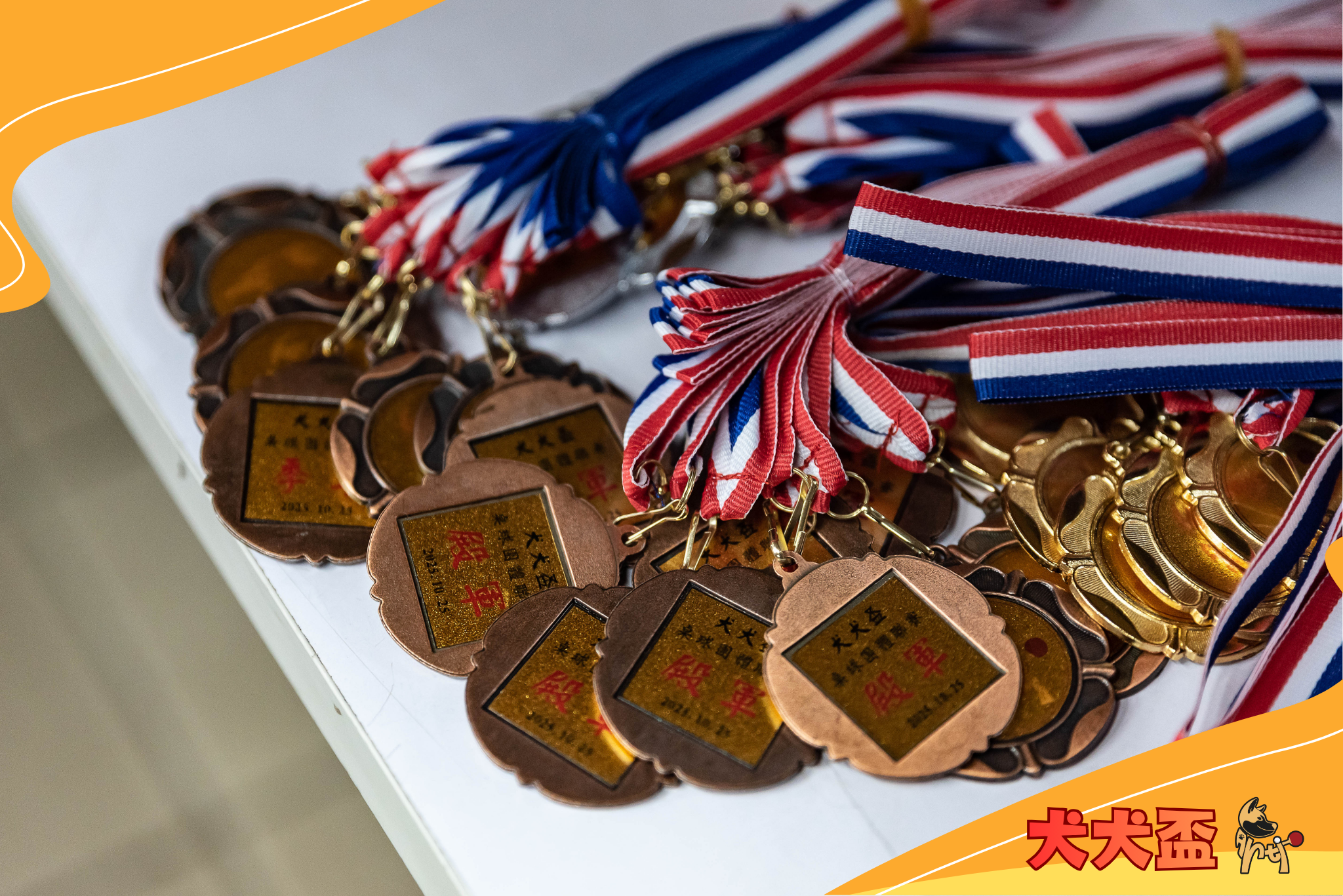 犬犬盃桌球團體聯賽獎牌