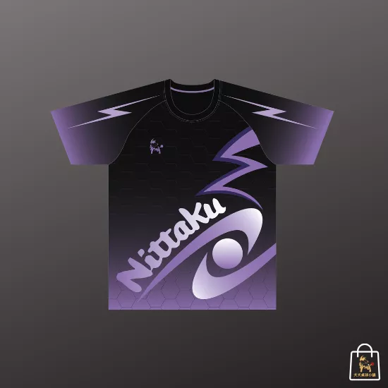 [現貨] Nittaku(群華) x 犬犬桌球 聯名桌球服 (幻影紫)｜現貨售完不補