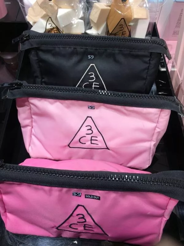 韓國連線 3ce化妝包 大~中~小 有防偉標 3CE