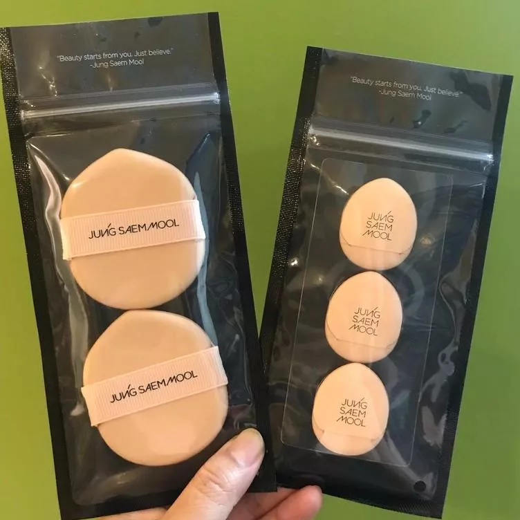 韓國連線 JUNG SAEM MOOL 鄭瑄茉 纖巧迷你氣墊粉撲 手指 粉撲 迷你氣墊粉撲 EASY-TAP蛋形氣墊粉撲