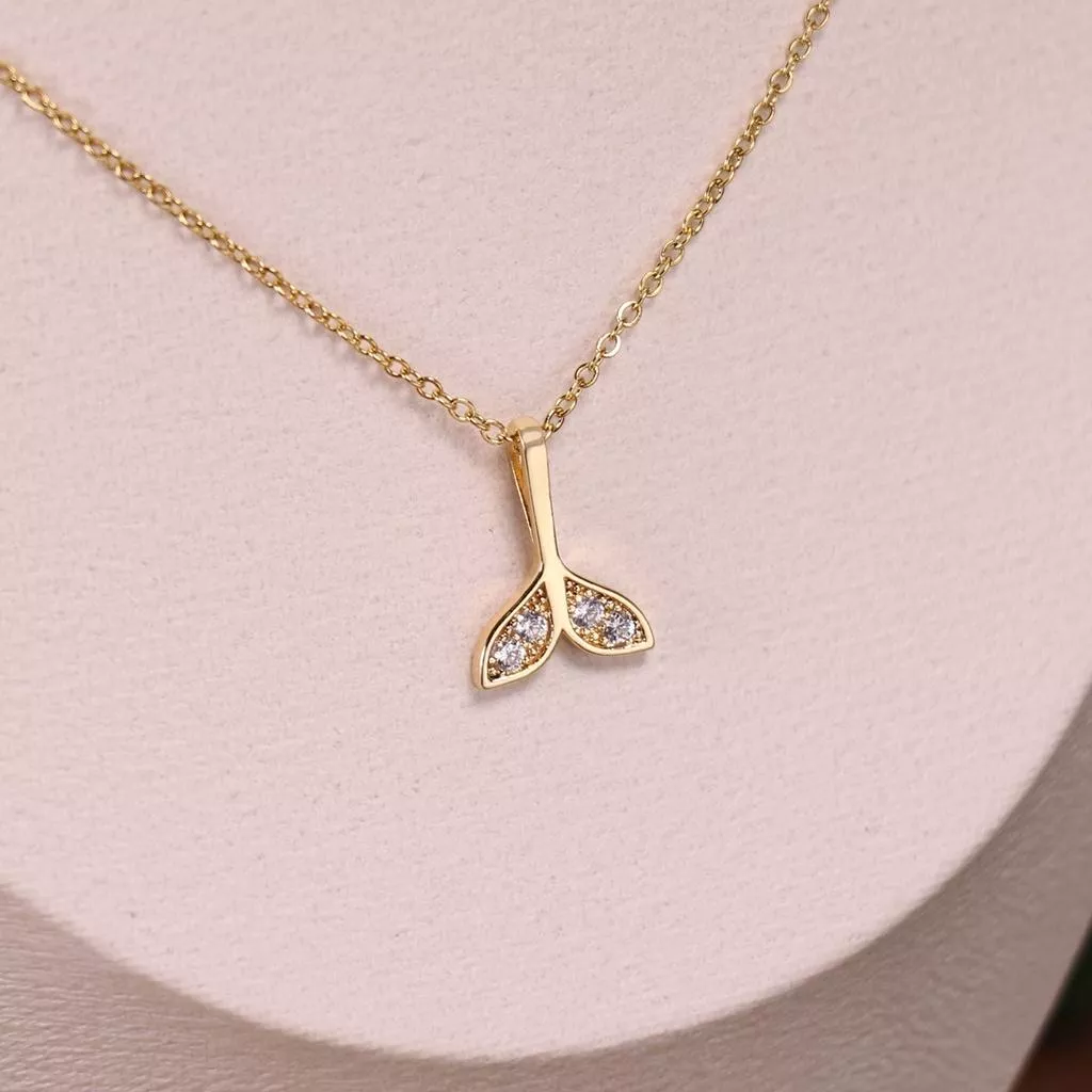 韓系 美人魚 水鑽 氣質 熱賣項鍊 頸鍊 女 飾品 項鏈