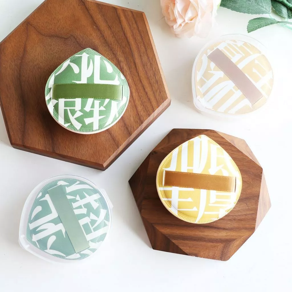 氣墊粉撲 軟Q棉花糖 乾濕兩用粉底液定妝海綿 水滴氣墊粉撲 緞帶 空氣感 棉花糖粉撲