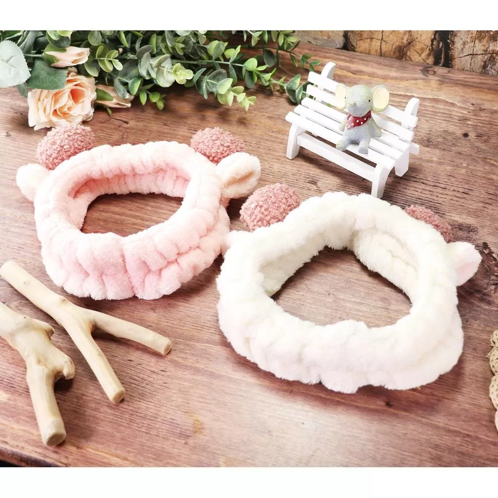 可愛❤️洗臉髮帶 小綿羊髮帶 新款 創意 粉色 少女發箍 綿羊髮帶 洗臉髮帶 ins韓風髮帶 毛茸茸 髮箍 髮飾