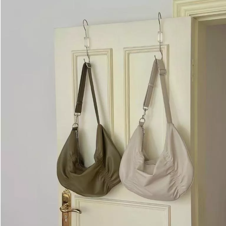 韓國時尚款 半月包 側背包 斜背包 單肩包 附斜背帶 大容量 彎月包 包包