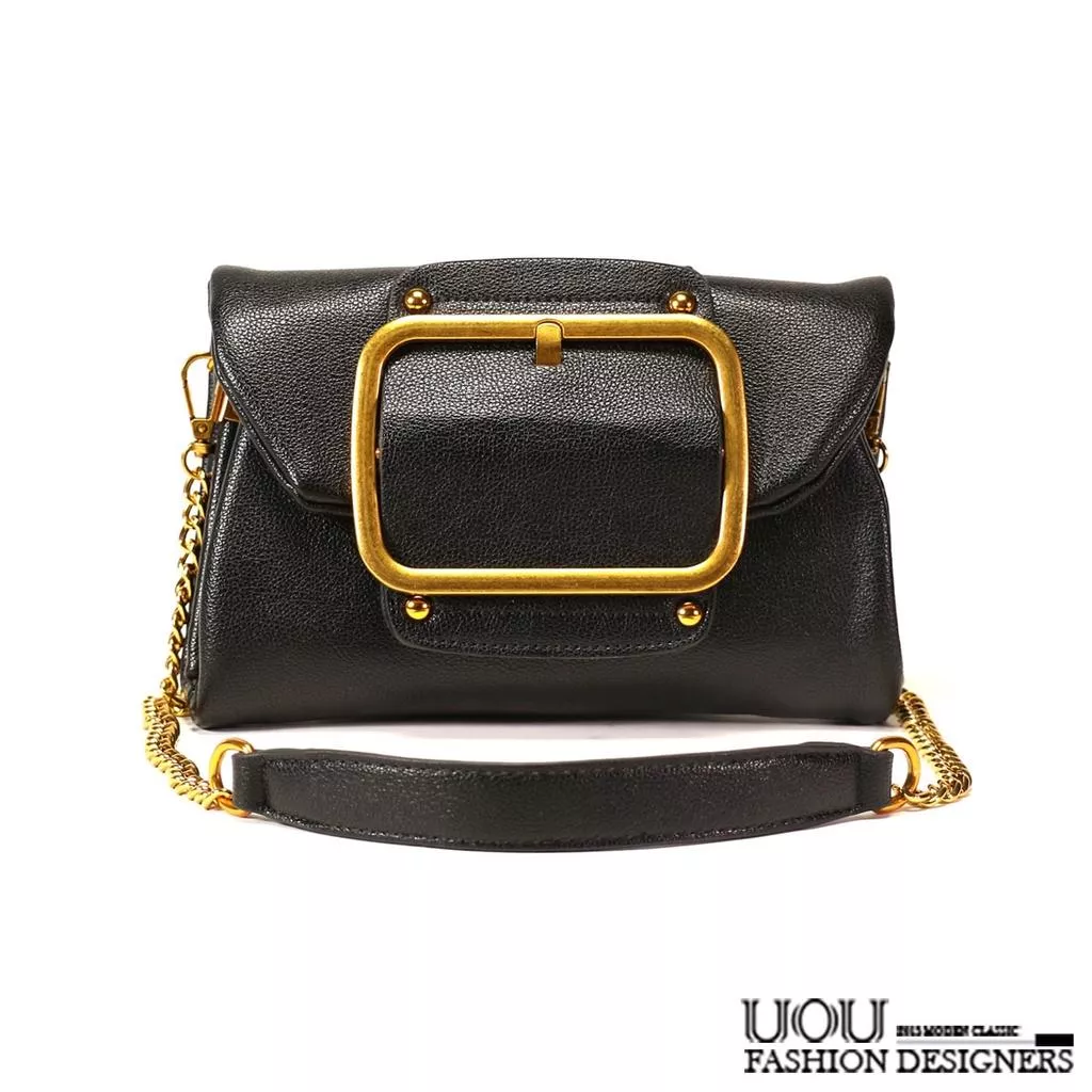 質感皮帶蝴蝶結型掀蓋磁扣小方包手拿包/側背包/斜背包‧3色【K053】